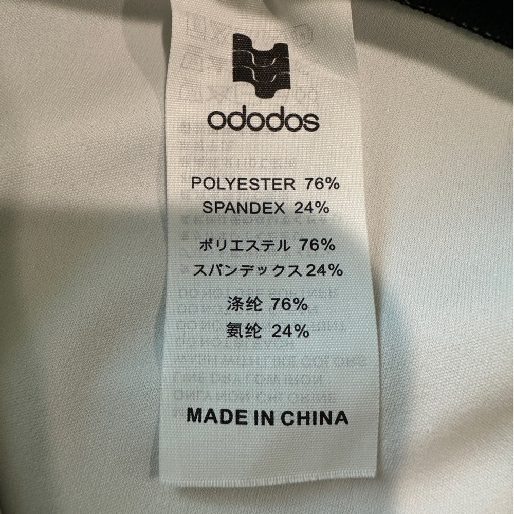 Ododos High-Rise Capri Leggings Size Medium Black Tropical Print - Picture 8 of 9